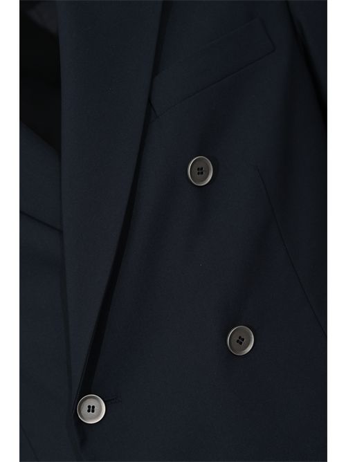 Giacca doppiopetto in misto cotone Blu Paolo Pecora | L014 01996685